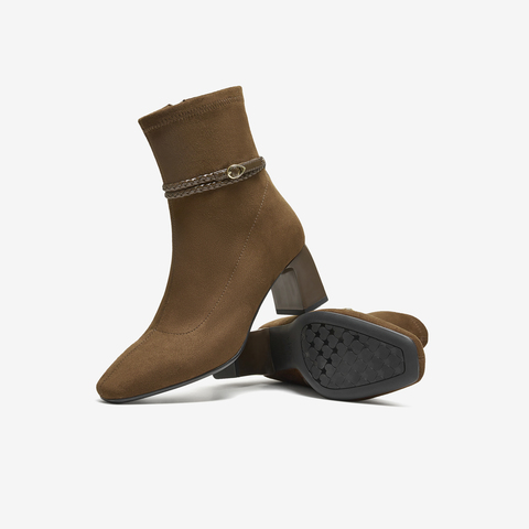 TATA/他她2025冬商场同款百搭时装靴女休闲短靴新款XWY01DZ5