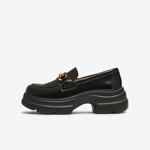 TATA/他她2025秋时尚休闲乐福鞋女新款7OL34CA5