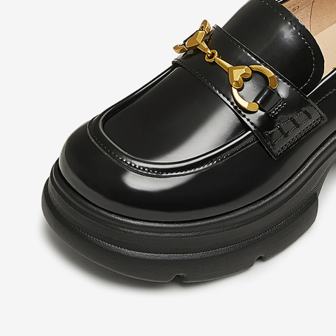 TATA/他她2025秋时尚休闲乐福鞋女新款7OL34CA5