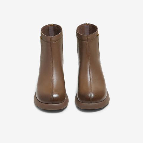 TATA/他她2025冬商场同款休闲百搭女时尚短靴新款CF901DD5