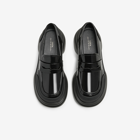 TATA/他她2024秋女时尚休闲乐福鞋新款CCJ01CA5