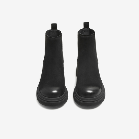 TATA/他她2025冬商场同款百搭简约女切尔西靴新款W3M05DD5