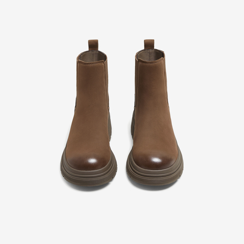 TATA/他她2025冬商场同款百搭简约女切尔西靴新款W3M05DD5