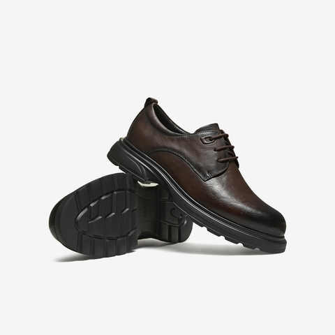 TATA/他她2025冬商场同款时尚休闲圆头男皮鞋新款VPV01DM5