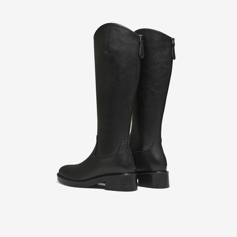 TATA/他她2025冬时尚休闲女靴百搭骑士靴新款6EH05DC5