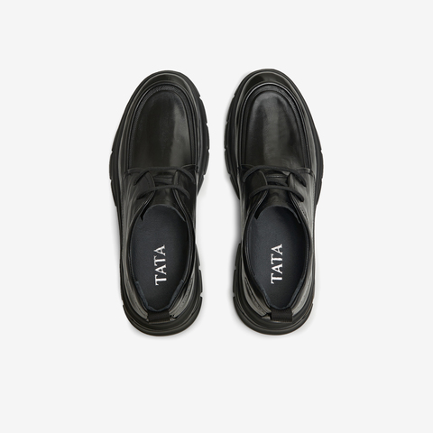 TATA/他她2025秋商场同款时尚休闲厚底男皮鞋新款PGL02CM5