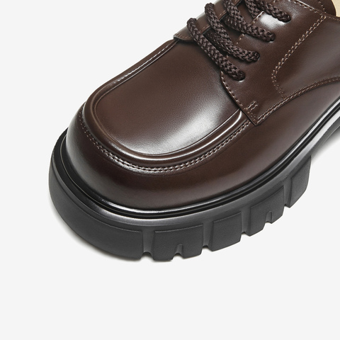 TATA/他她2025秋商场同款女牛津鞋简约系带单鞋新款CHY05CM5