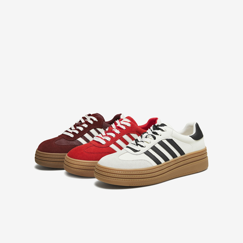 TATA/他她2025秋舒适德训鞋女百搭轻便休闲运动鞋新款WB408CM5