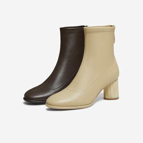 TATA/他她2025冬商场同款百搭通勤时装靴女休闲短靴新款