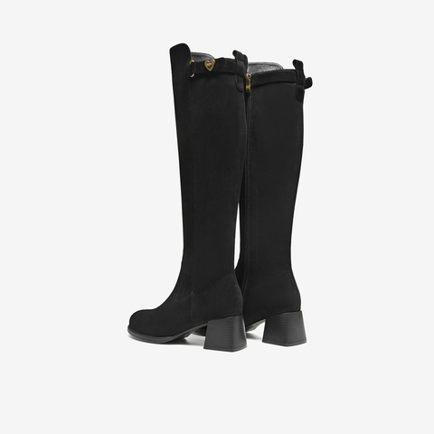 TATA/他她2025冬商场同款时尚休闲女靴百搭弹力靴新款6HD09DC5