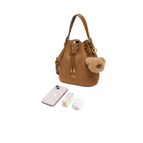 TATA/他她2025冬商场同款时尚百搭编织水桶包新款X3524DX5