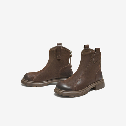 TATA/他她2025冬商场同款时尚百搭女休闲靴新款WXB08DD5