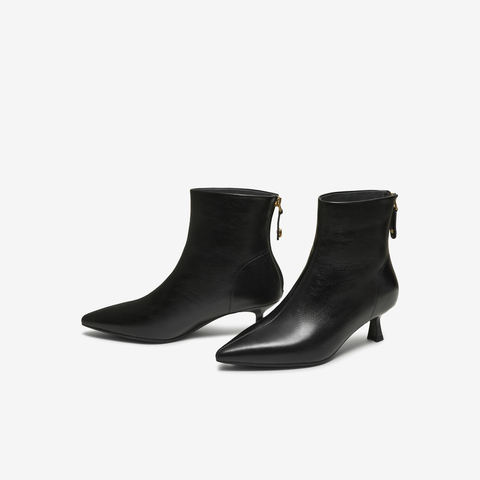 TATA/他她2025冬商场同款百搭女复古时尚短靴新款UWT01DD5