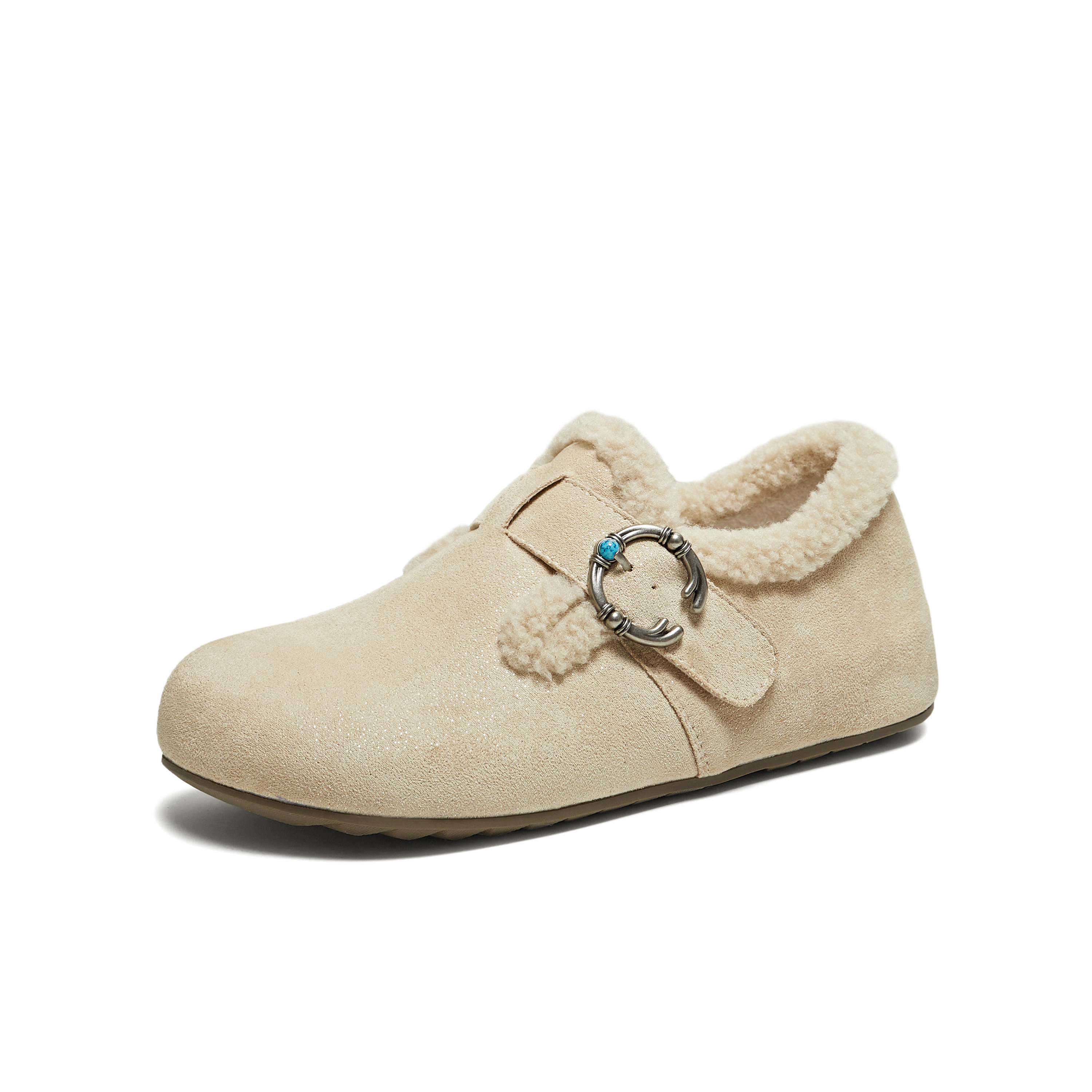 TATA/他她2025冬商场同款勃肯鞋女鞋外穿时尚休闲棉鞋新款CF702DM5