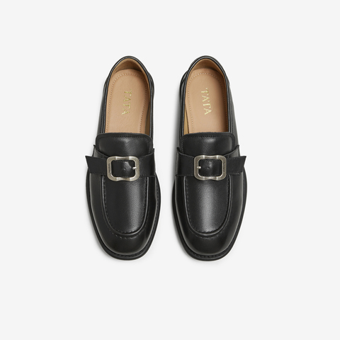 TATA/他她2025秋商场同款时尚百搭乐福鞋女新款NUT01CA5