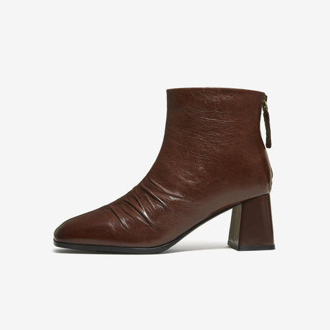 TATA/他她2025冬商场同款百搭时装靴女休闲短靴新款UWK01DD5