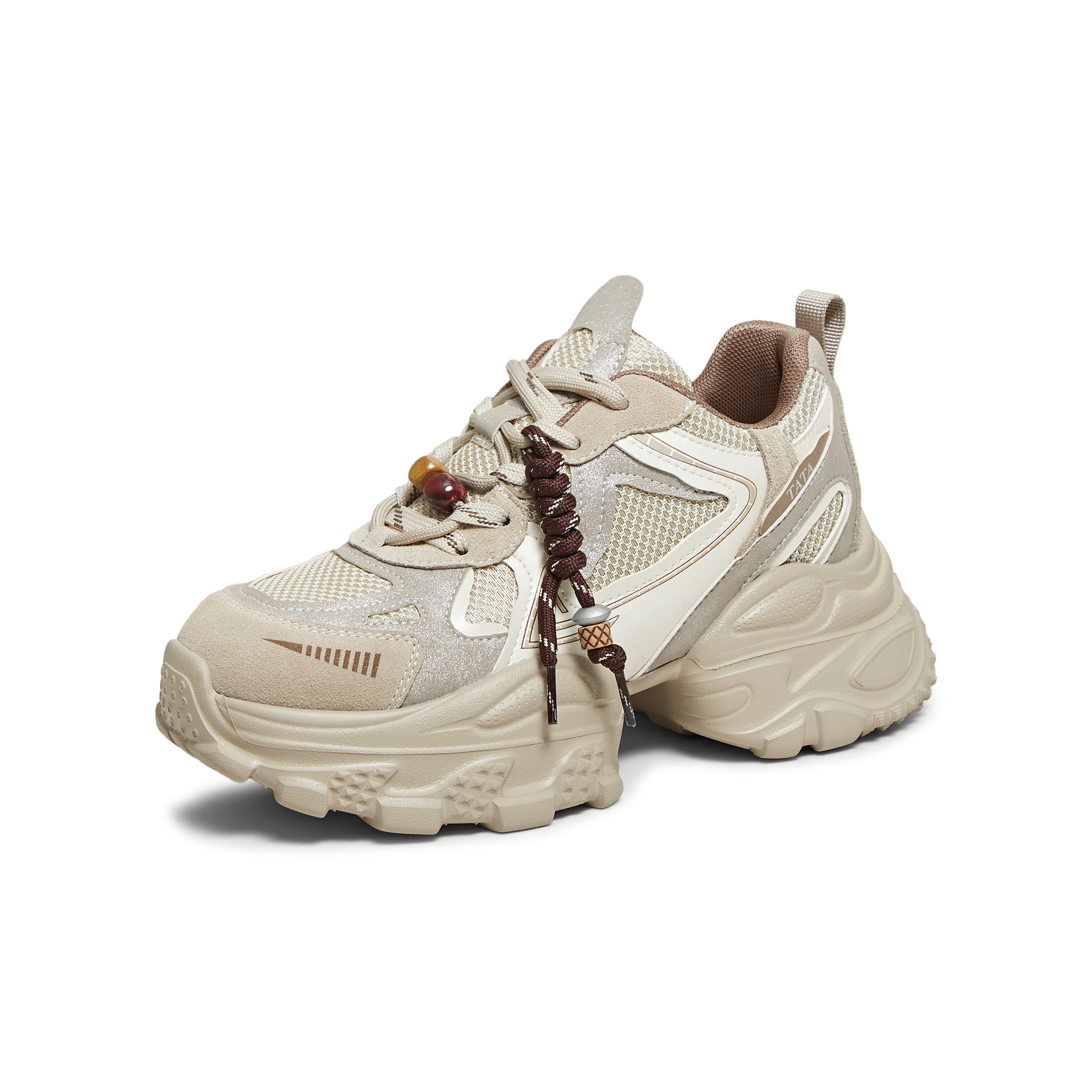 TATA/他她2025秋商场同款时尚休闲百搭女老爹鞋新款5YD01CM5