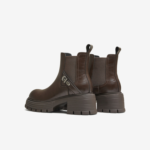 TATA/他她2025冬时尚切尔西靴女通勤显瘦新款CG802DD5