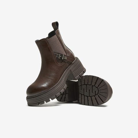 TATA/他她2025冬时尚切尔西靴女通勤显瘦新款CG802DD5