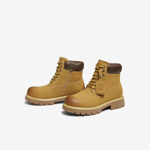 TATA/他她2025冬商场同款百搭时尚简约女工装靴新款CF502DD5