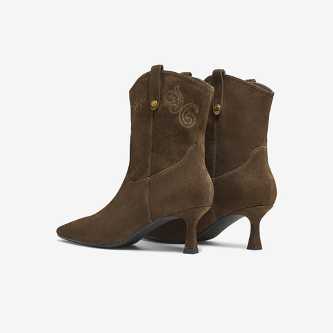 TATA/他她2025冬商场同款百搭时装靴女休闲短靴新款UVV01DZ5