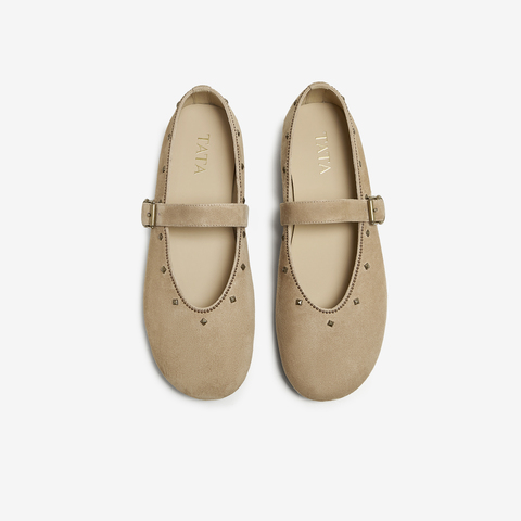 TATA/他她2025秋商场同款时尚百搭女玛丽珍鞋新款XTT01CQ5