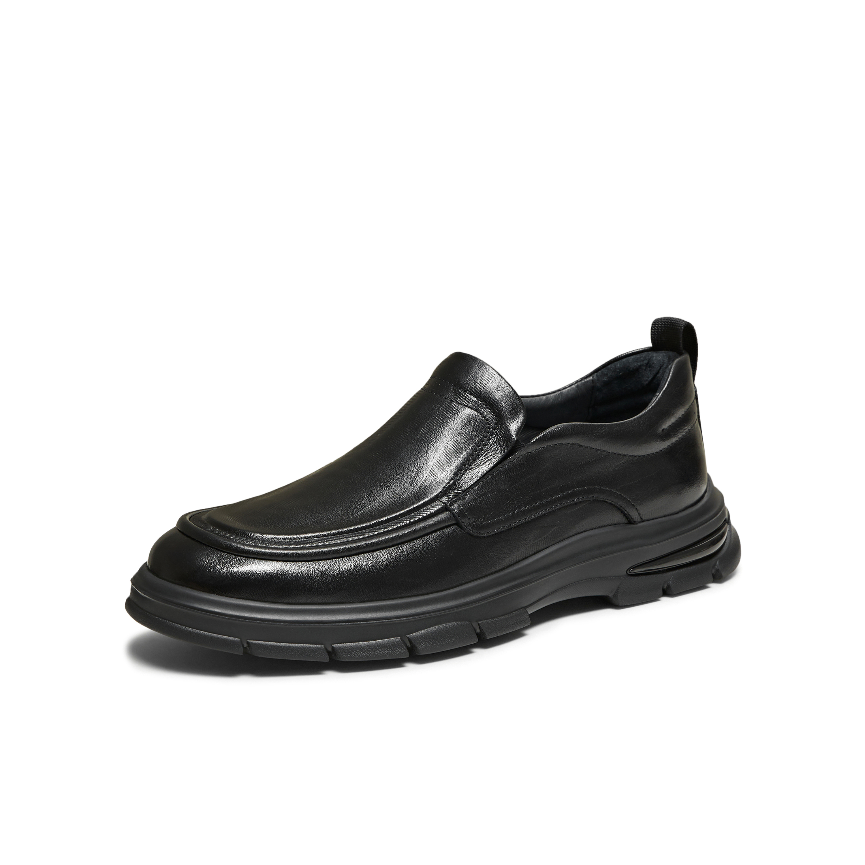 TATA/他她2025秋商场同款简约一脚蹬休闲皮鞋男新款PGL01CM5