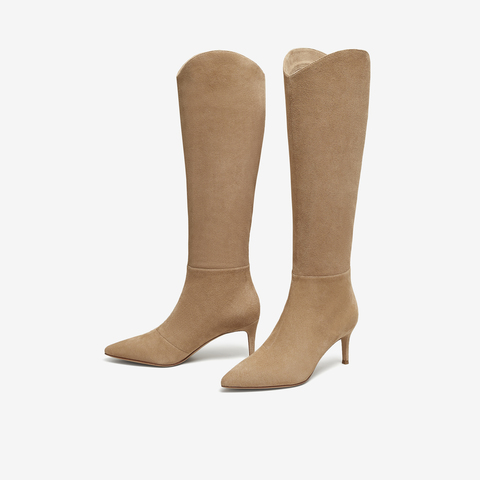 TATA/他她2025冬商场同款百搭时尚长靴新款7QS82DG5