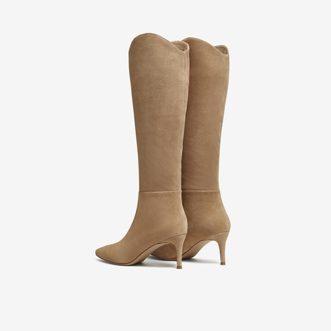 TATA/他她2025冬商场同款百搭时尚长靴新款7QS82DG5