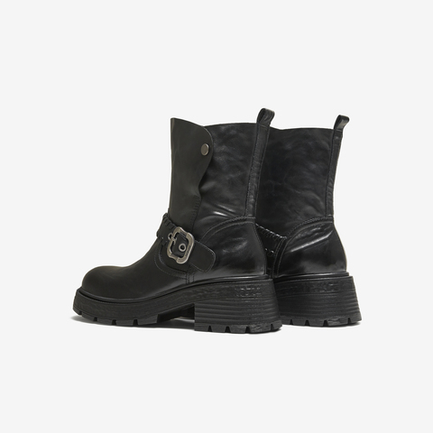 TATA/他她2025冬百搭通勤时装靴女休闲中靴新款UWQ01DZ5