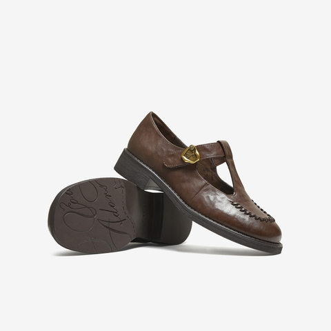 TATA/他她2025秋商场同款百搭时尚女玛丽珍鞋新款7JW20CA5