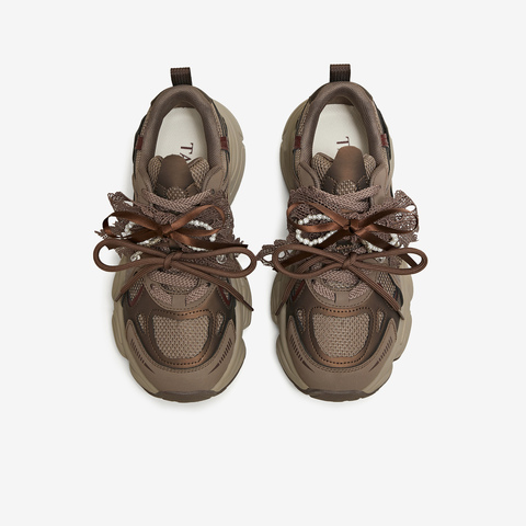 TATA/他她2025秋商场同款时尚休闲百搭女老爹鞋新款5XU01CM5