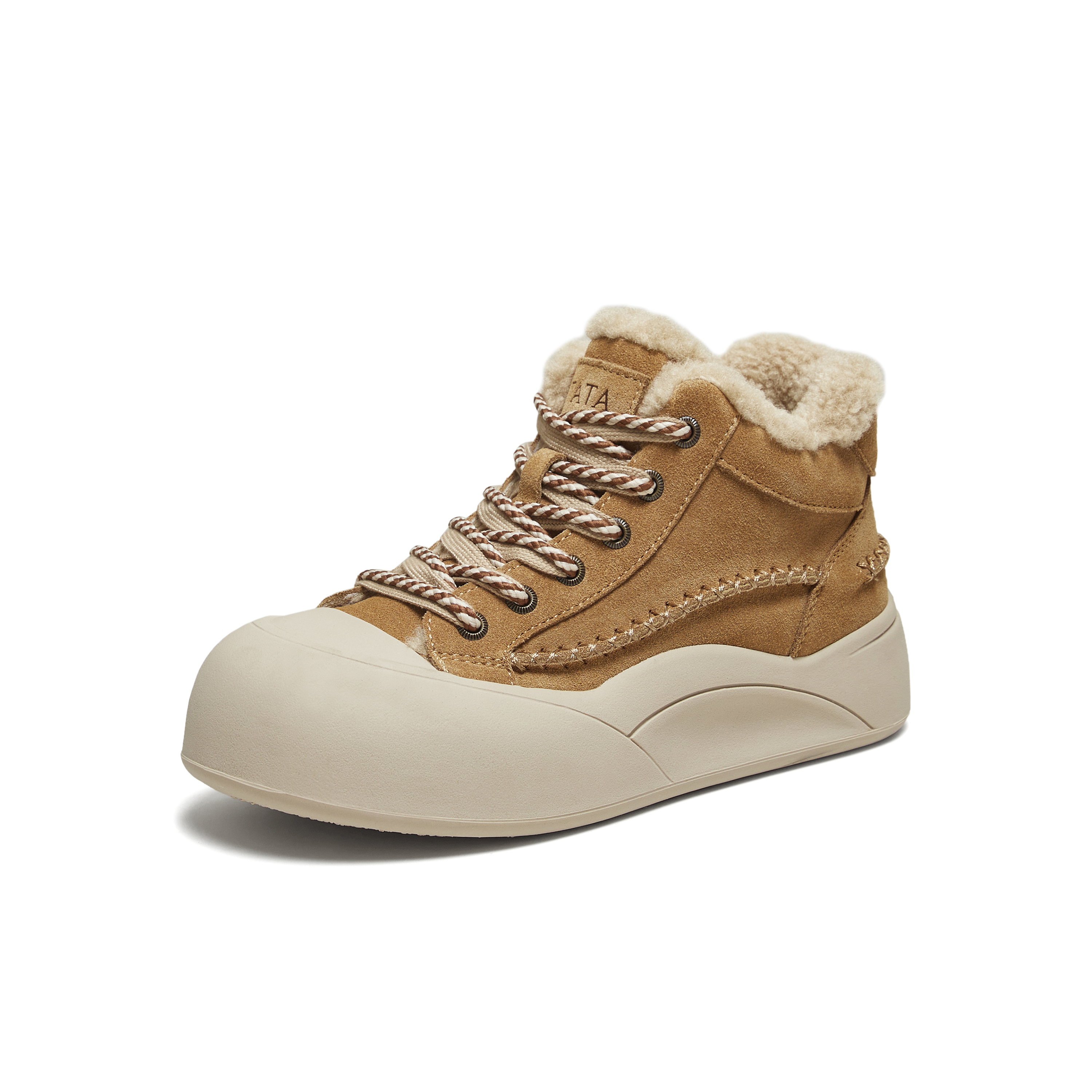 TATA/他她2025冬商场同款厚底板鞋女休闲百搭新款CJF01DD5