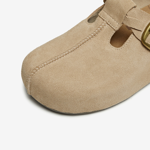 TATA/他她2025秋勃肯鞋女鞋外穿时尚拖鞋后空凉鞋新款4YA01CH5