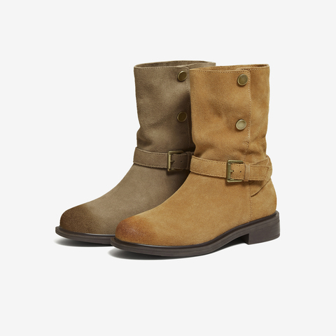 TATA/他她2025冬商场同款百搭时装靴女休闲靴新款CKL02DS5