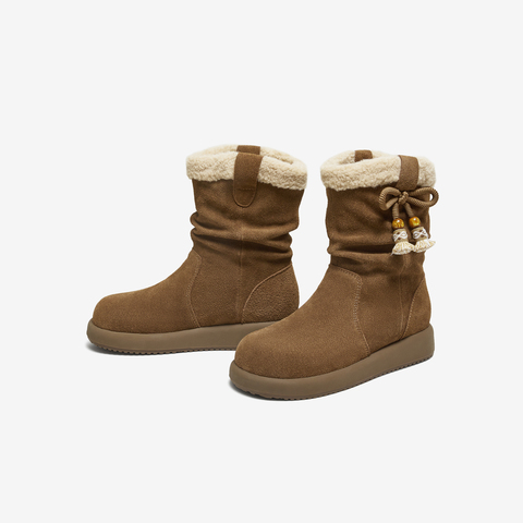 TATA/他她2025冬商场同款时尚百搭女休闲靴新款CHD02DZ5