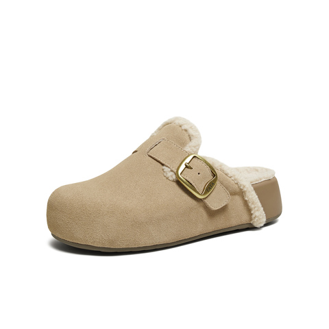 TATA/他她2025冬勃肯鞋女鞋时尚休闲棉拖鞋新款4UL02DH5