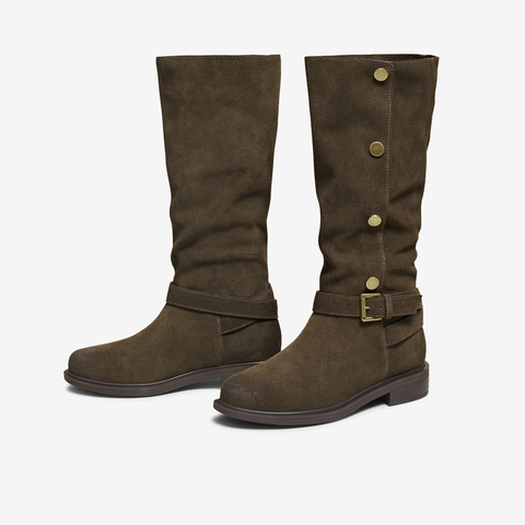 TATA/他她2025冬商场同款百搭女复古时尚长靴新款CKL01DG5