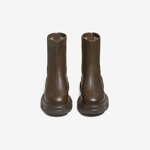 TATA/他她2025冬商场同款百搭时装靴女休闲短靴新款CEG07DZ5