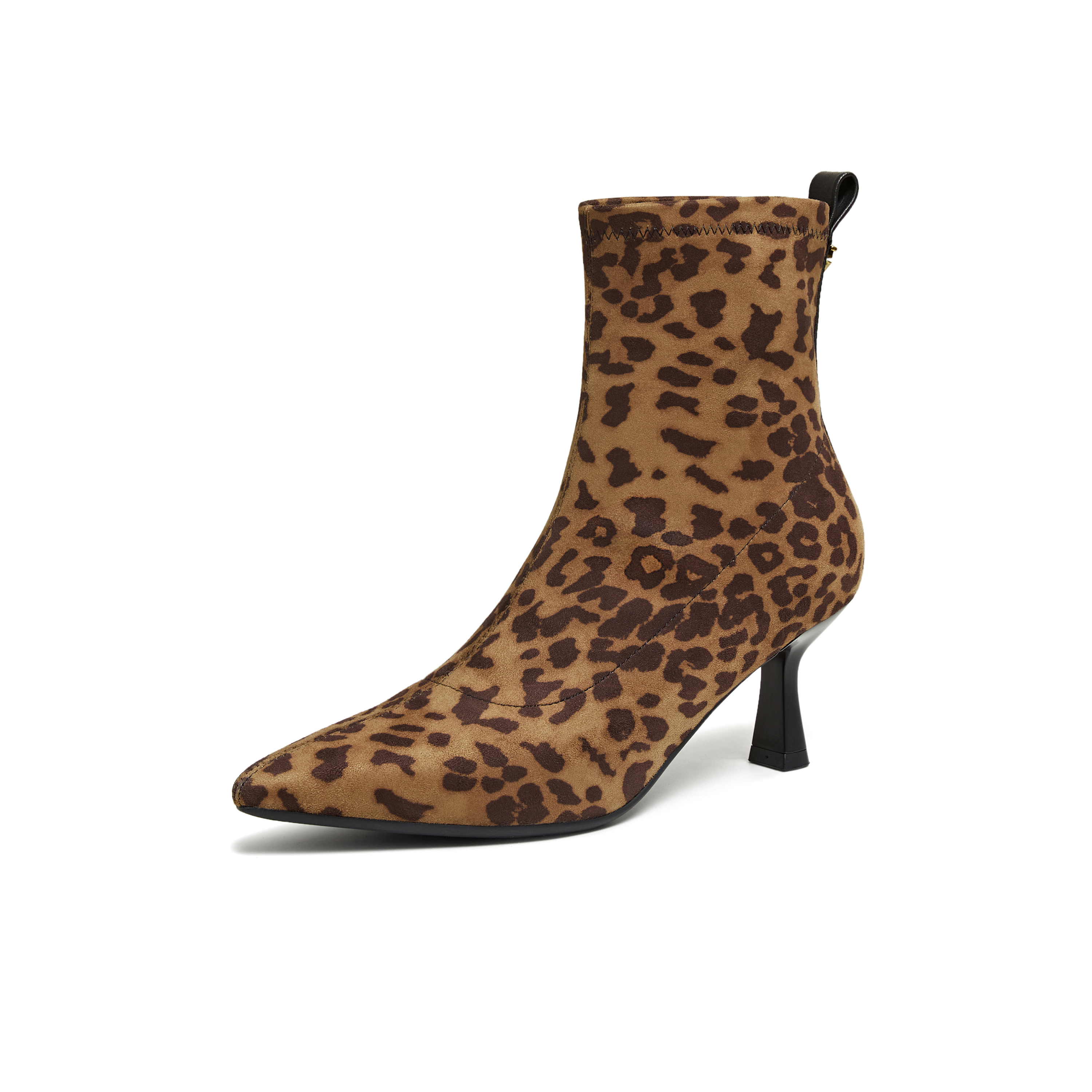 TATA/他她2025冬商场同款百搭时装靴女休闲短靴新款XVX01DD5