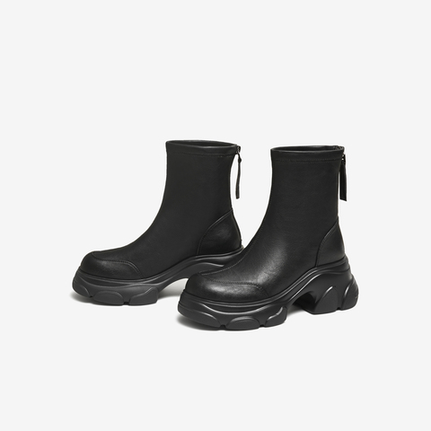 TATA/他她2025冬商场同款百搭时装靴女休闲短靴新款CEG07DZ5