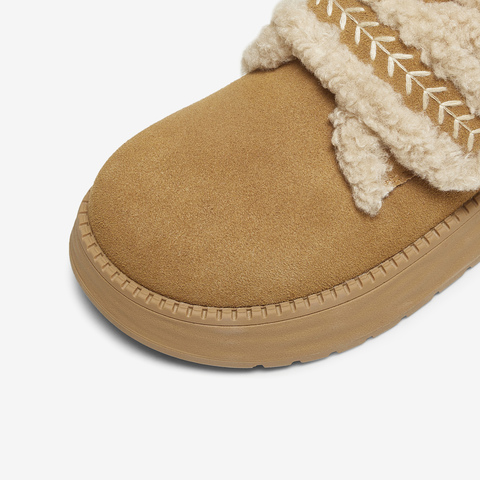 TATA/他她2025冬商场同款时尚百搭女毛毛单鞋新款CYY07DM5