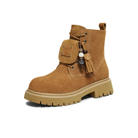 TATA/他她2025冬商场同款百搭时尚女马丁靴新款YXB01DD5