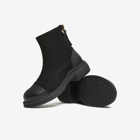 TATA/他她2025冬商场同款百搭时装靴女休闲短靴新款WZB04DD5