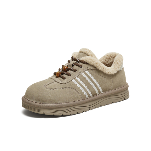 TATA/他她2025冬商场同款时尚百搭女毛毛鞋新款CUD01DM5