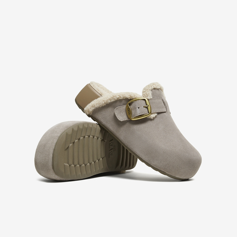 TATA/他她2025冬勃肯鞋女鞋时尚休闲棉拖鞋新款4UL02DH5