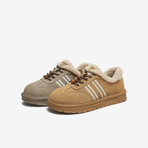 TATA/他她2025冬商场同款时尚百搭女毛毛鞋新款CUD01DM5