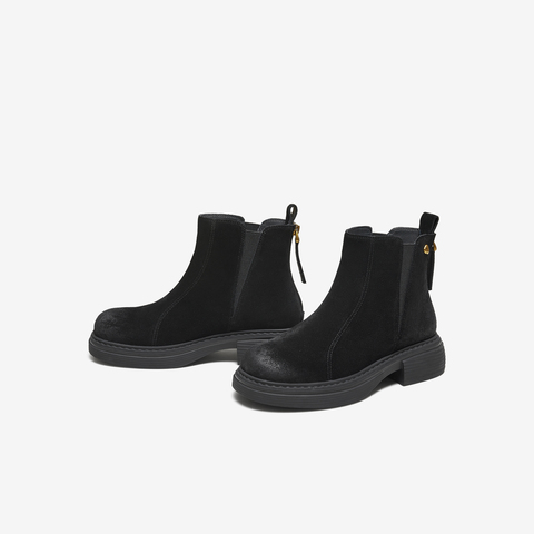 TATA/他她2025冬商场同款时尚切尔西靴女通勤显瘦新款CHZ01DD5