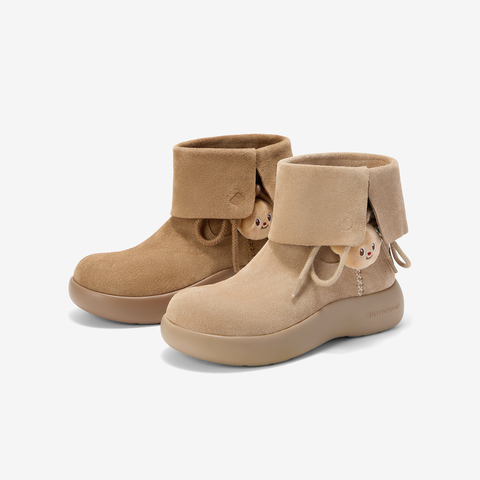 TATA/他她2025冬商场同款百搭时尚简约女雪地靴新款4RY01DD5