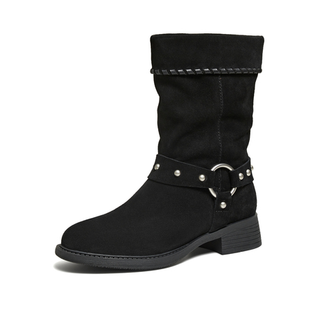 TATA/他她2025冬商场同款百搭通勤时装靴长女靴新款YYL02DS5